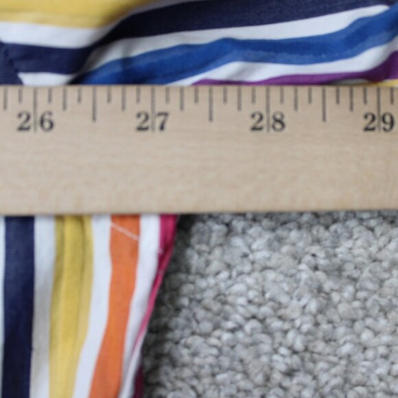 Bugatchi Uomo Shirt Mens 2XL XXL Red/Pink/Yellow Striped Cotton Long Sleeve - Picture 10 of 12